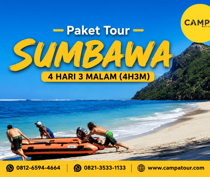 Paket Tour Sumbawa 4 Hari 3 Malam (4H3M) bersama Campa Tour