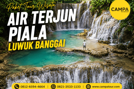 Paket Tour Wisata Air Terjun Piala Luwuk Banggai bersama Campa Tour