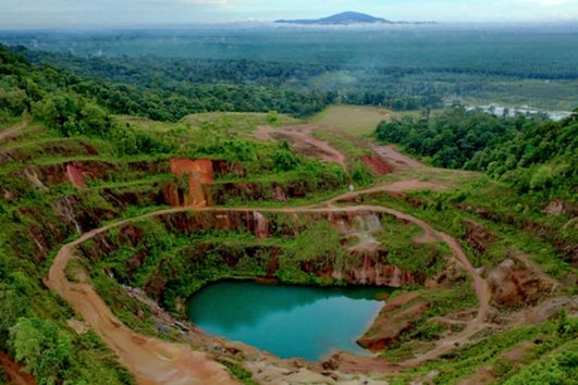 Paket Tour Wisata Open Pit Nam Salu Geosite Belitung Bersama Campa Tour