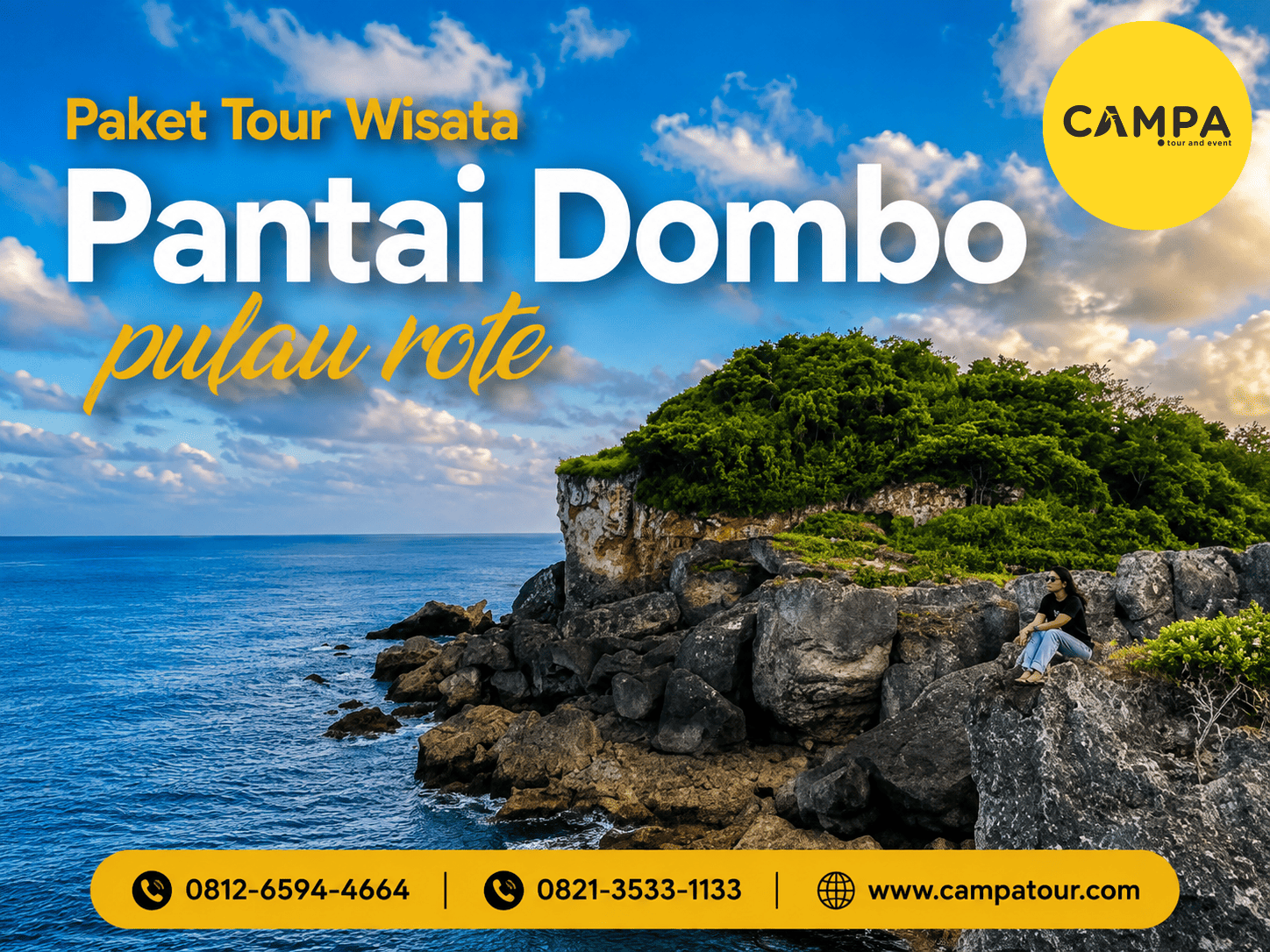 Paket Tour Wisata Pantai Dombo Pulau Rote bersama Campa Tour