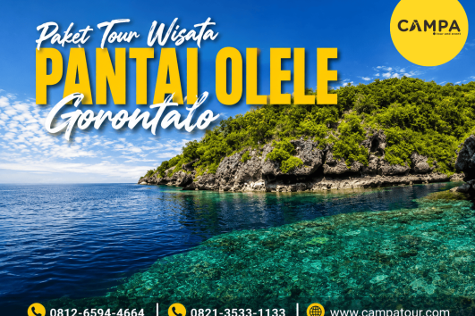 Paket Tour Wisata Pantai Olele Gorontalo bersama Campa Tour