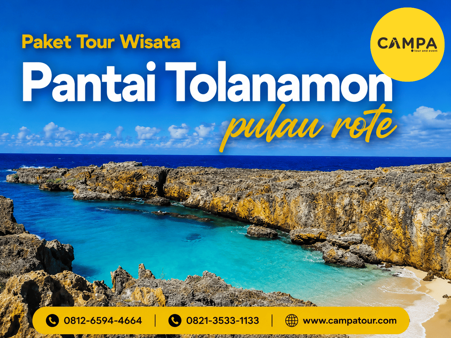 Paket Tour Wisata Pantai Tolanamon Pulau Rote bersama Campa Tour