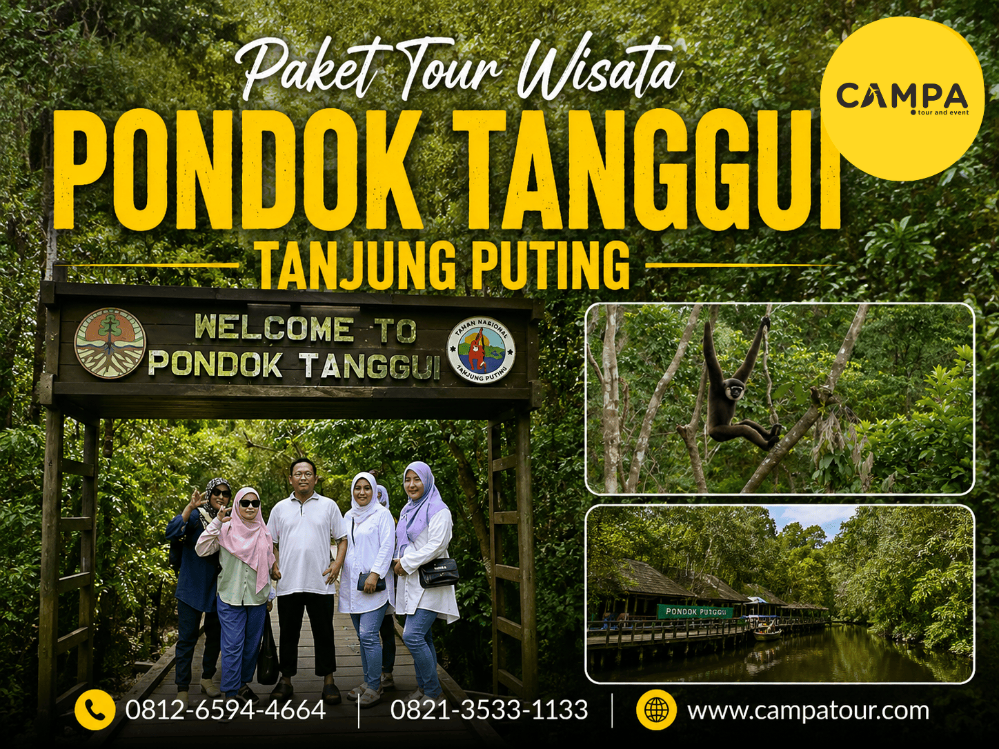 Paket Tour Wisata Pondok Tanggui Tanjung Puting bersama Campa Tour