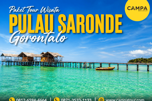 Paket Tour Wisata Pulau Saronde Gorontalo bersama Campa Tour
