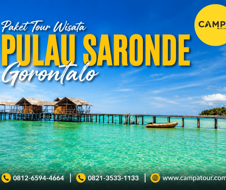 Paket Tour Wisata Pulau Saronde Gorontalo bersama Campa Tour