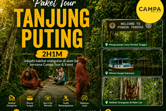 Paket Tour Wisata Tanjung Puting 2 Hari 1 Malam (2H1M) bersama Campa Tour