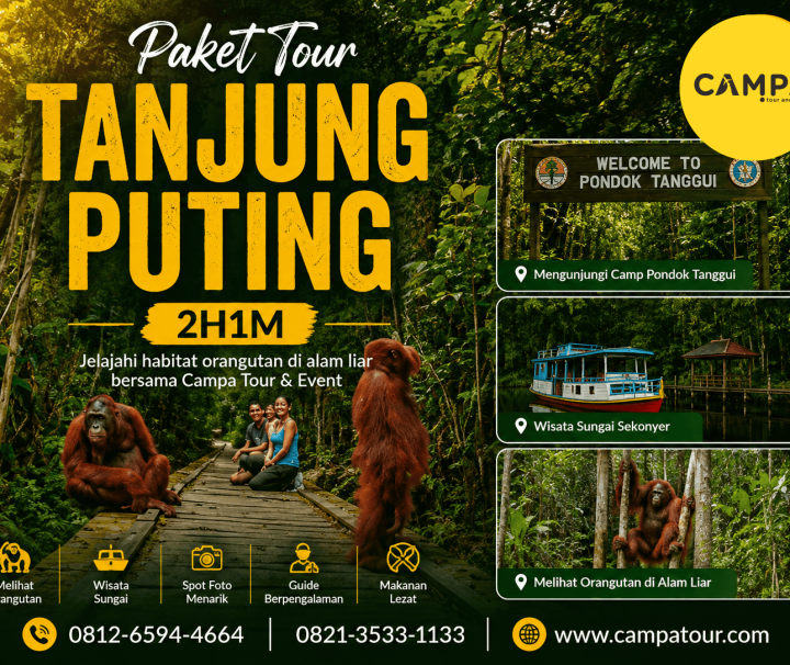 Paket Tour Wisata Tanjung Puting 2 Hari 1 Malam (2H1M) bersama Campa Tour