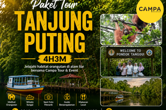 Paket Tour Wisata Tanjung Puting 4H3M (4H3M) bersama Campa Tour