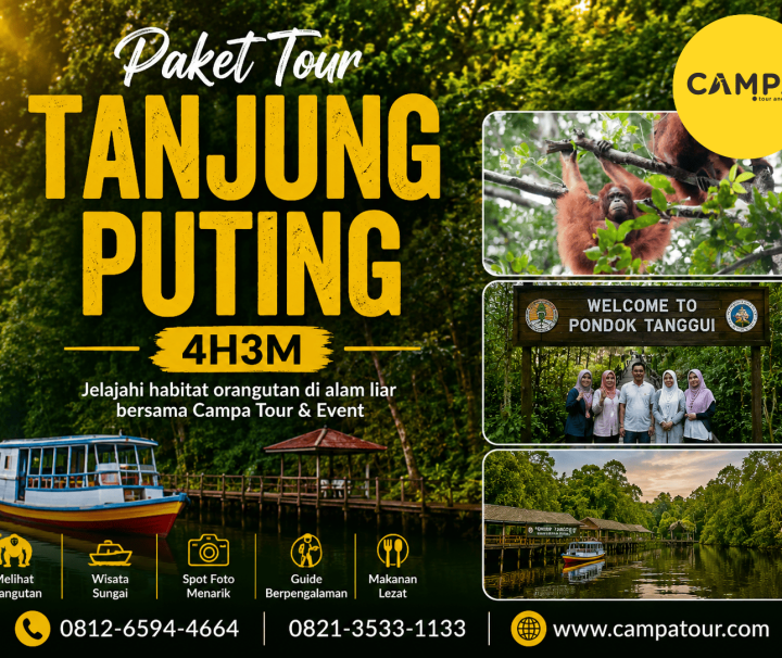 Paket Tour Wisata Tanjung Puting 4H3M (4H3M) bersama Campa Tour