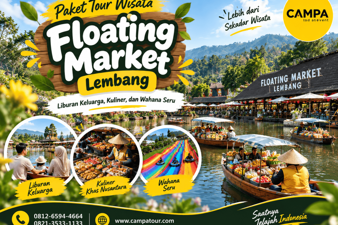 Paket Tour floating market lembang - campa tour