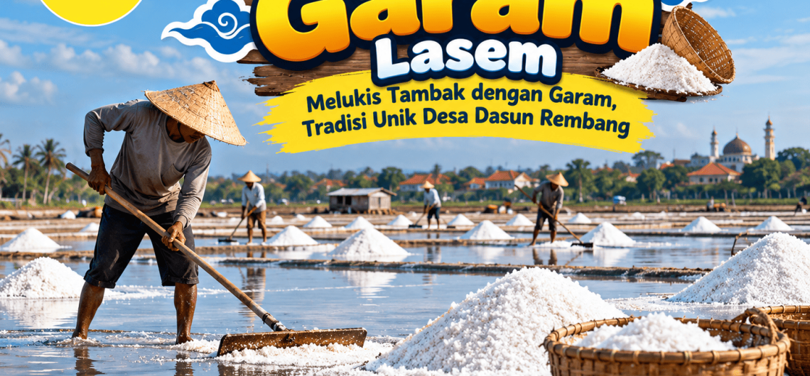 Festival Garam Lasem Melukis Tambak dengan Garam, Tradisi Unik Desa Dasun Rembang - Campa Tour