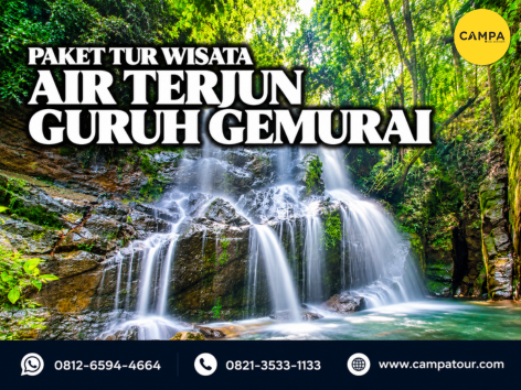 paket tur wisata Air Terjun Guruh Gemurai - Campa Tour