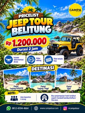 Paket Jeep Belitung bersama Campa Tour