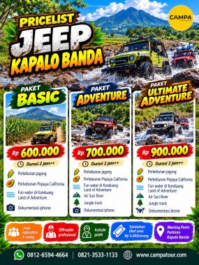 Paket Jeep Kapalo Banda bersama Campa Tour