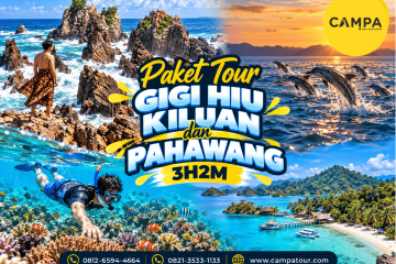 Paket Tour Wisata Gigi Hiu, Kiluan dan Pulau Pahawang 3 Hari 2 MalaM (3H2M) bersama Campa Tour