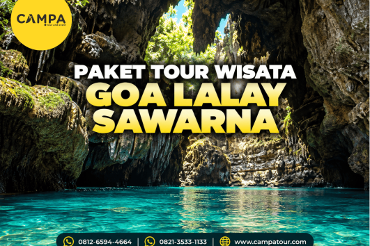 Paket Tour Wisata Goa Lalay Sawarna bersama Campa Tour