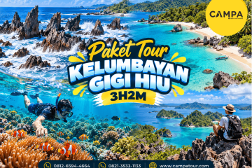 Paket Tour Wisata Kelumbayan Gigi Hiu 3 Hari 2 Malam (3H2M) bersama Campa Tour