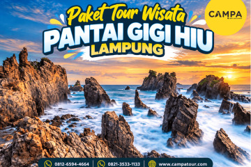 Paket Tour Wisata Pantai Gigi Hiu Lampung bersama Campa Tour