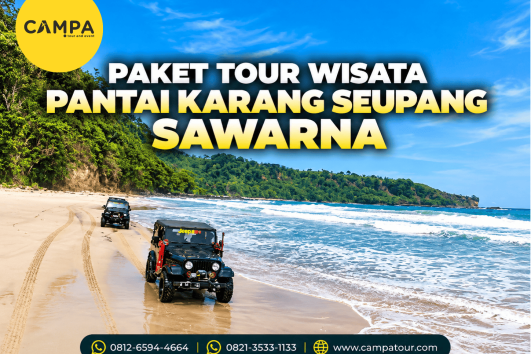 Paket Tour Wisata Pantai Karang Supang Sawarna bersama Campa Tour