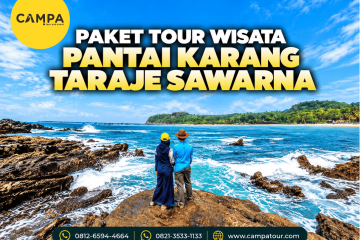 Paket Tour Wisata Pantai karang Taraje Sawarna bersama Campa Tour