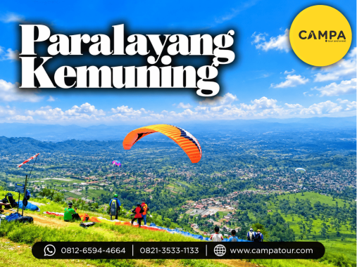 Paket Tour Wisata Paralayang Kemuning bersama Campa Tour