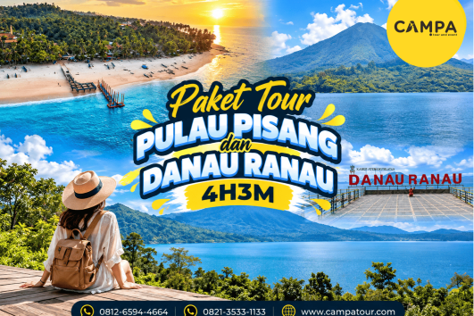 Paket Tour Wisata Pulau Pisang dan Danau Ranau 4 Hari 3 Malam (4H3M) bersama Campa Tour