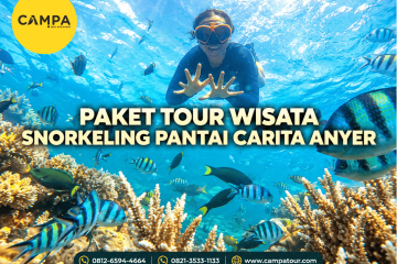 Paket Tour Wisata Snorkeling Pantai Carita Anyer bersama Campa Tour