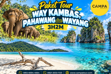 Paket Tour Wisata Way Kambas, Pahawang dan Pulau Wayang 3 Hari 2 Malam (3H2M) bersama Campa Tour
