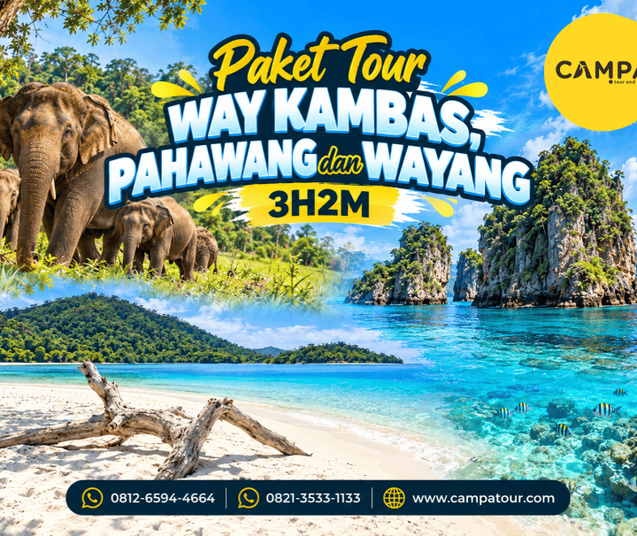 Paket Tour Wisata Way Kambas, Pahawang dan Pulau Wayang 3 Hari 2 Malam (3H2M) bersama Campa Tour