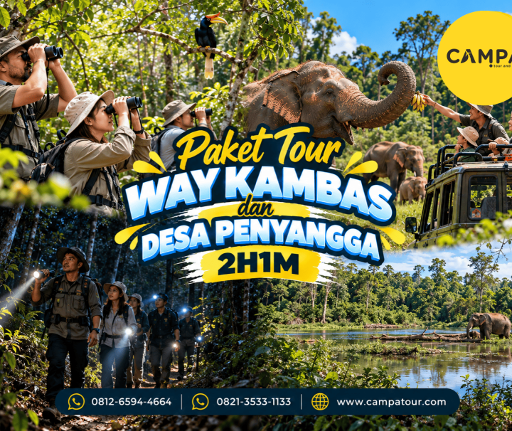 Paket Tour Wisata Way Kambas dan Desa Penyangga 2 Hari 1 Malam (2H1M) bersama Campa Tour
