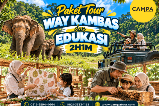 Paket Tour Wisata Way Kambas dan Edukasi 2 Hari 1 Malam (2H1M) bersama Campa Tour