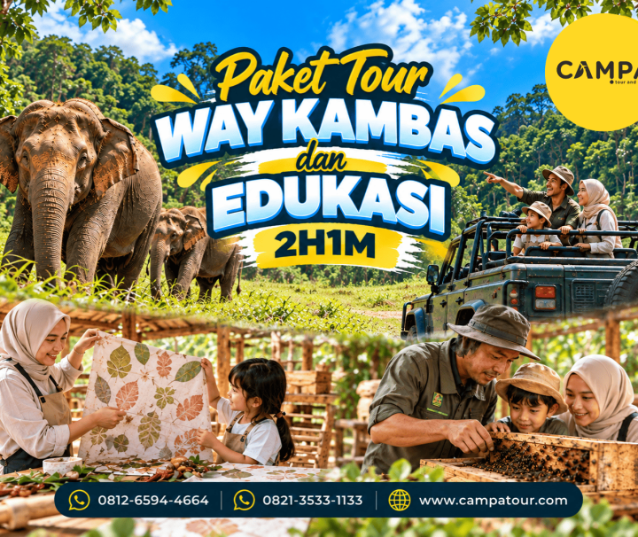 Paket Tour Wisata Way Kambas dan Edukasi 2 Hari 1 Malam (2H1M) bersama Campa Tour