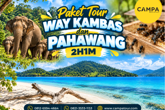 Paket Tour Wisata Way Kambas dan Pulau Pahawang 2 Hari 1 Malam (2H1M) bersama Campa Tour