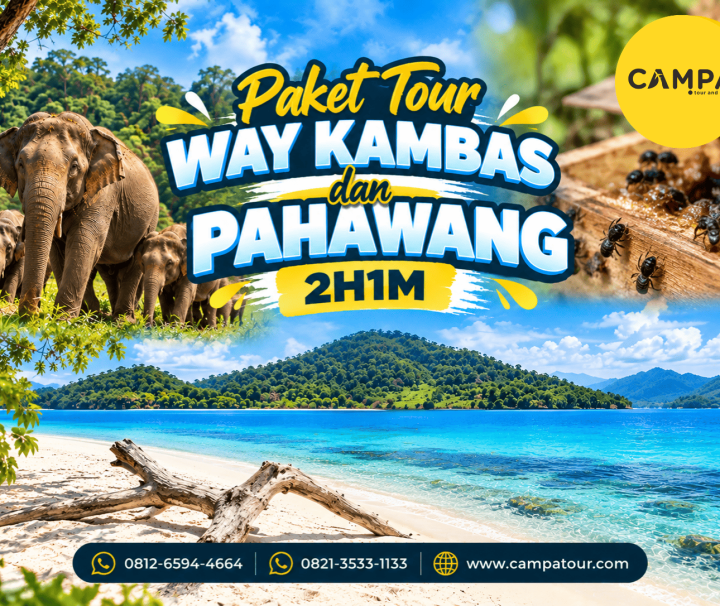 Paket Tour Wisata Way Kambas dan Pulau Pahawang 2 Hari 1 Malam (2H1M) bersama Campa Tour