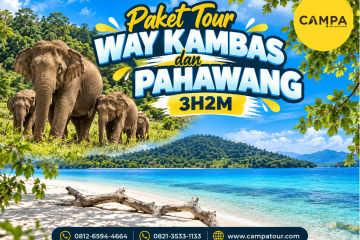 Paket Tour Wisata Way Kambas dan Pulau Pahawang Lampung 3 Hari 2 Malam (3H2M) bersama Campa Tour