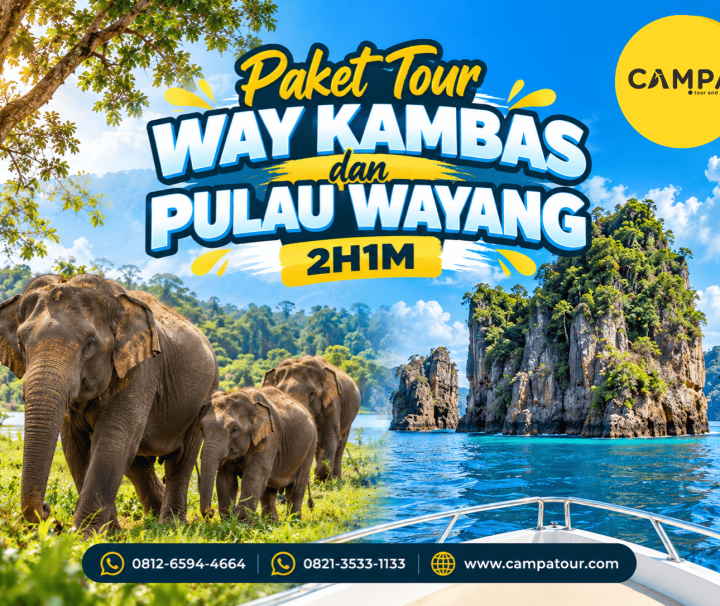 Paket Tour Wisata Way Kambas dan Pulau Wayang Lampung 2 Hari 1 Malam (2H1M) bersama Campa Tour