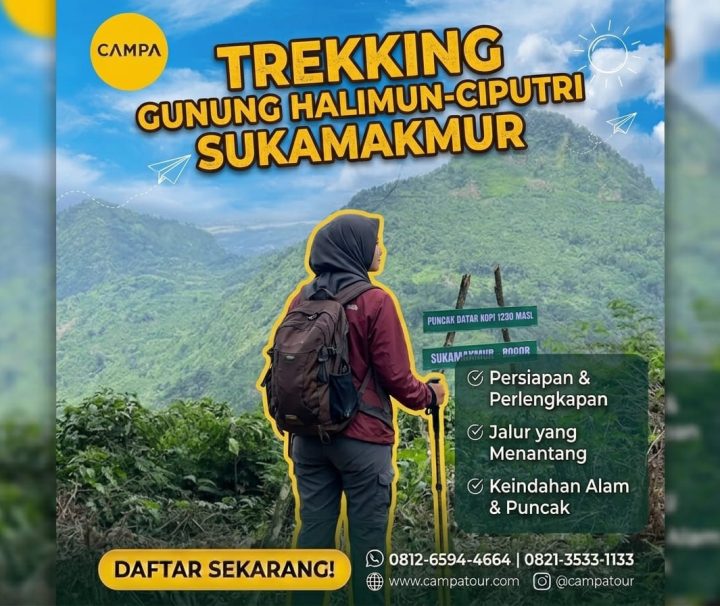 Paket Trekking Gunung Halimun dan Gunung Ciputri Sukamakmur Bogor bersama Campa Tour