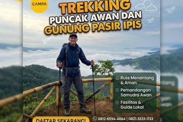 Paket Trekking Puncak Awan dan Gunung Pasir Ipis Sukamakmur bersama Campa Tour