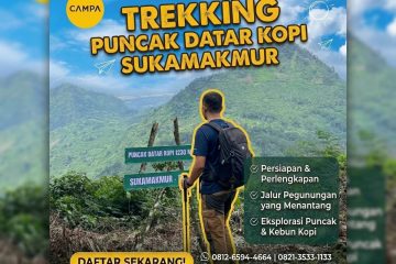 Paket Trekking Puncak Datar Kopi Sukamakmur Bogor bersama Campa Tour