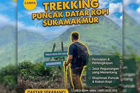 Paket Trekking Puncak Datar Kopi Sukamakmur Bogor bersama Campa Tour