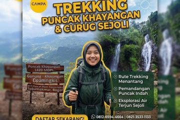 Paket Trekking Puncak Khayangan dan Curug Sejoli Sukamakmur bersama Campa Tour