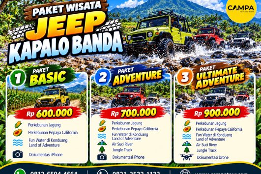 Paket Wisata Jeep Kapalo Banda bersama Campa Tour