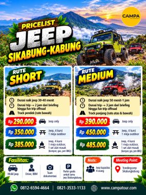 Paket Wisata Jeep Sikabung Kabung bersama Campa Tour