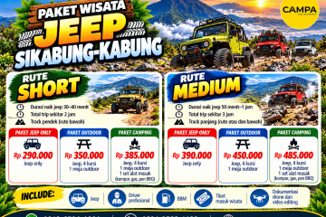 Paket Wisata Jeep Sikabung kabung bersama Campa Tour