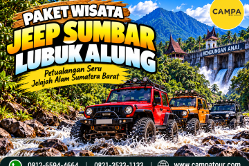 Paket Wisata Jeep Sumbar Lubuk Alung bersama Campa Tour