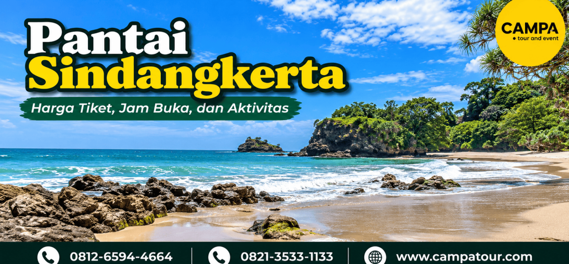 Pantai Sindangkerta - harga tiket, jam buka dan aktivitas bersama Campa Tour