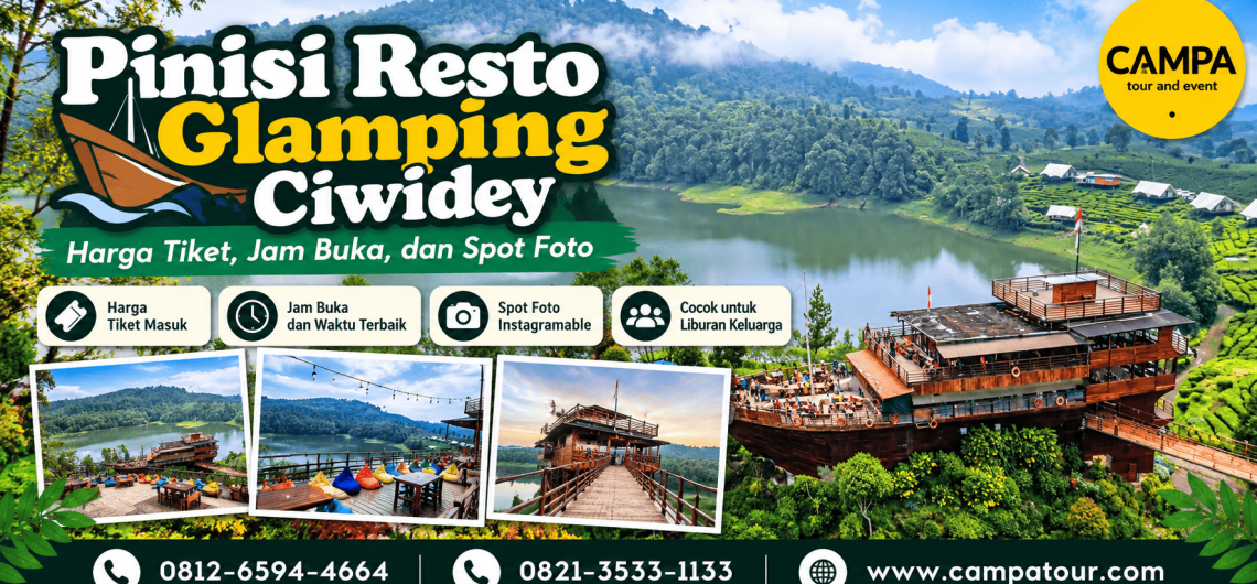 Pinisi Resto Glamping Ciwidey - Harga, jam buka dan spot foto - Campa Tour