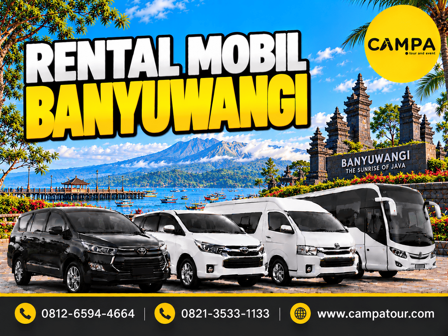 Rental Mobil Banyuwangi bersama Campa Tour