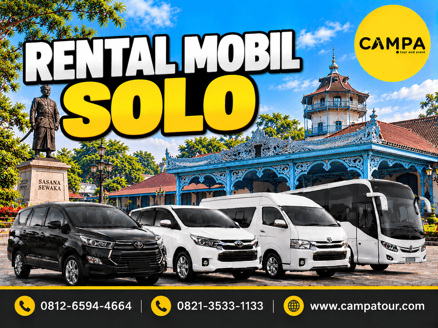 Rental Mobil Solo bersama Campa Tour