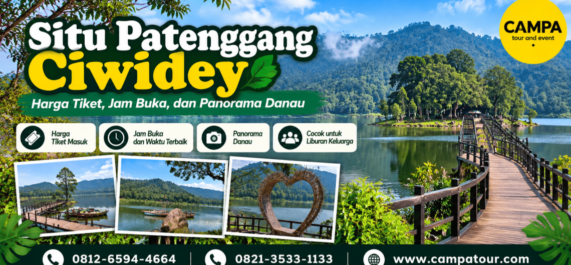 Situ Patenggang Ciwidey - Harga tiket, jam buka dan panorama danau bersama Campa Tour